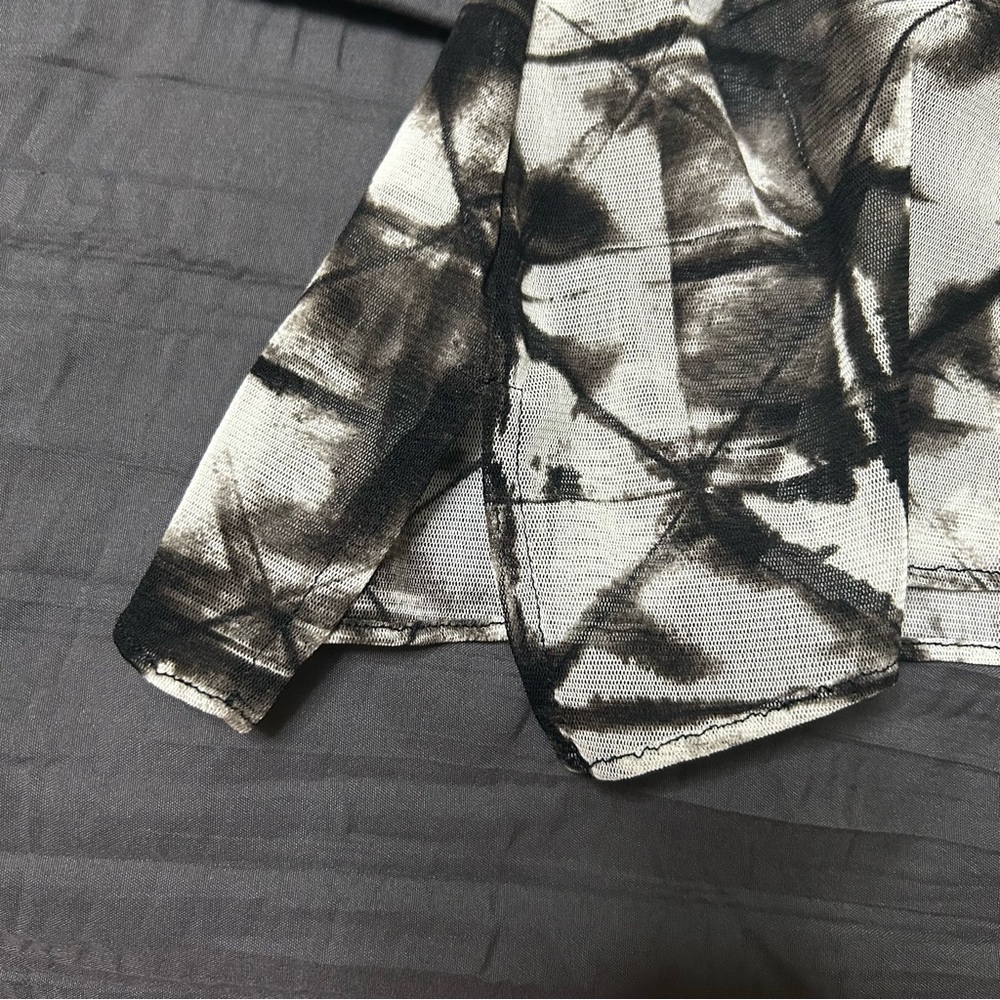 NWOT Alfani Women’s Black and White Abstract Sleeveless Blouse Top Boho Sz 0X - Picture 11 of 12